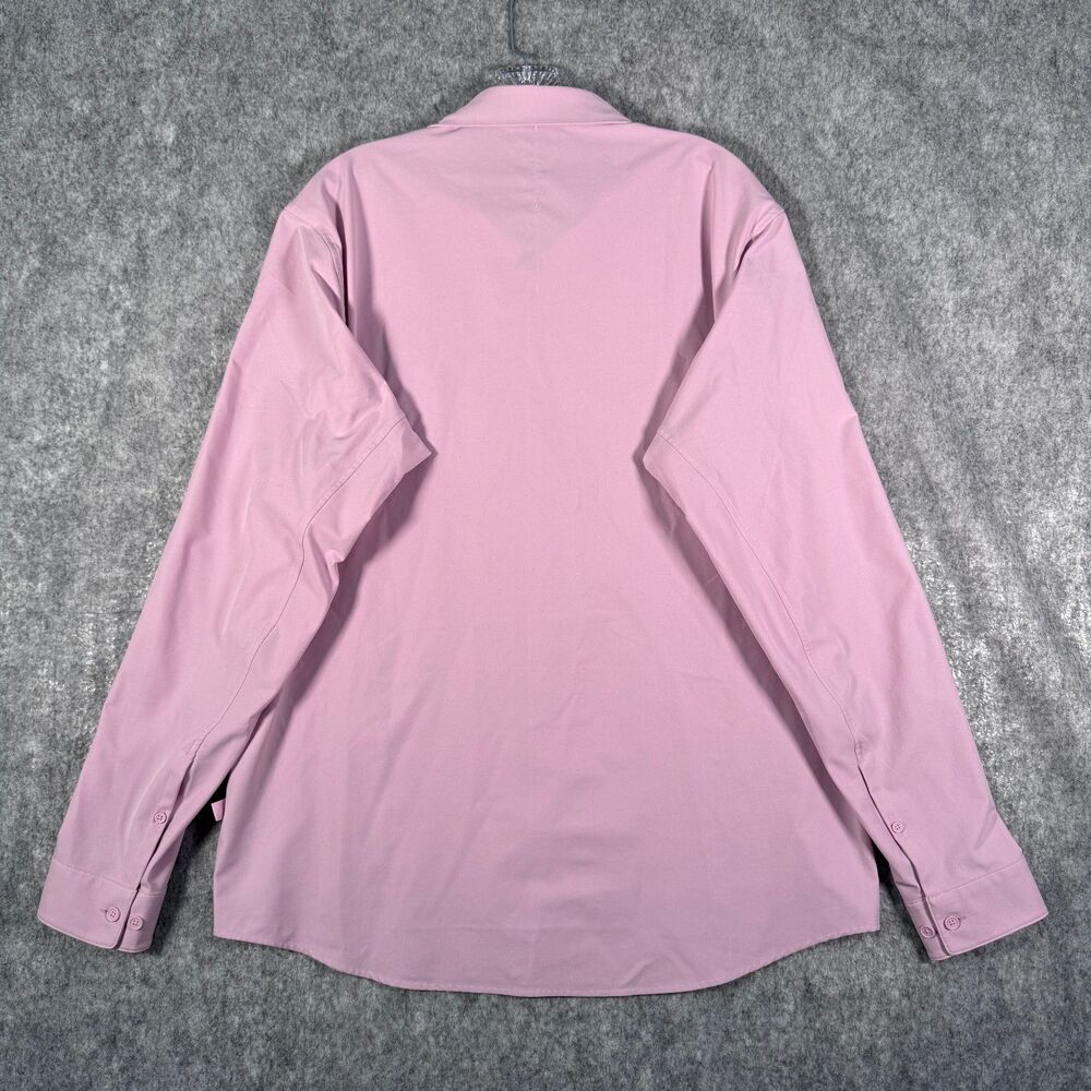 Lululemon Shirt Mens Size XL Pink Long Sleeve Commission Button Down Performance - Picture 9 of 9